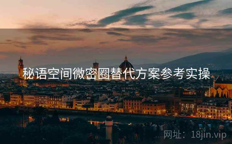 秘语空间微密圈替代方案参考实操  第1张