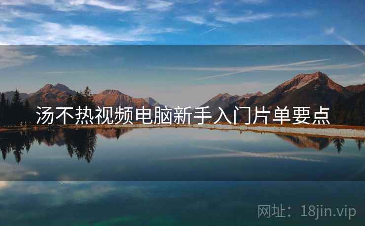 汤不热视频电脑新手入门片单要点  第2张
