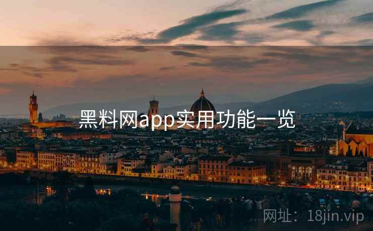 黑料网app实用功能一览  第2张