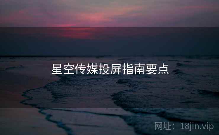 星空传媒投屏指南要点  第1张