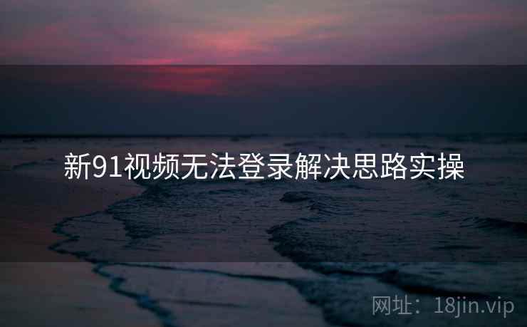 新91视频无法登录解决思路实操  第1张