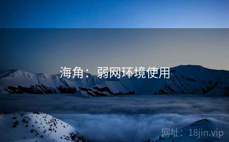 海角：弱网环境使用  第1张