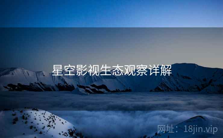 星空影视生态观察详解  第1张